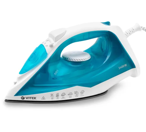 Утюг Vitek VT-8336 2400Вт белый/бирюзовый Утюг Vitek VT-8336 2400Вт белый/бирюзовый