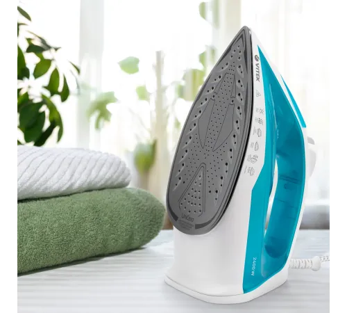Утюг Vitek VT-8336 2400Вт белый/бирюзовый Утюг Vitek VT-8336 2400Вт белый/бирюзовый