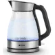 Чайник электрический Vitek VT-8808 1.7л. 2200Вт разноцветный корпус: стекло/металл