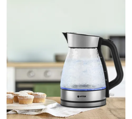 Чайник электрический Vitek VT-8808 1.7л. 2200Вт разноцветный корпус: стекло/металл Чайник электрический Vitek VT-8808 1.7л. 2200Вт разноцветный корпус: стекло/металл