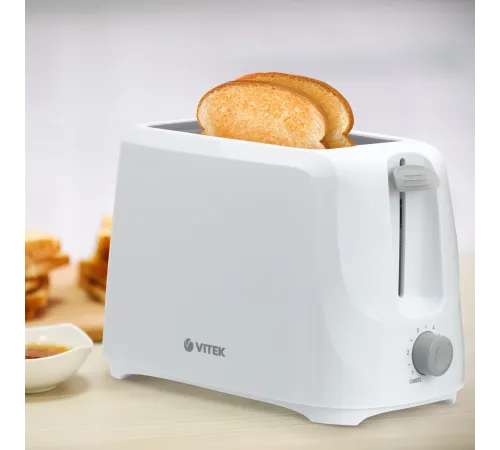 Тостер Vitek VT-9001 700Вт белый