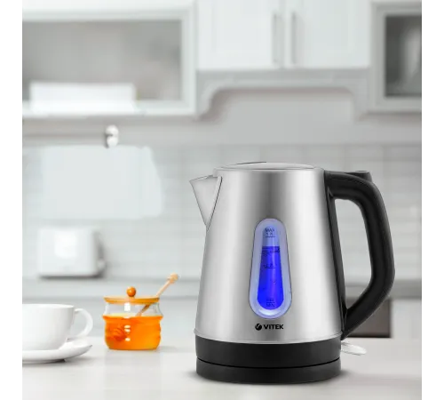 Чайник электрический Vitek VT-7038 1.8л. 2200Вт сталь корпус: металл Чайник электрический Vitek VT-7038 1.8л. 2200Вт сталь корпус: металл