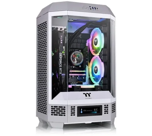 Корпус Thermaltake The Tower 300 LIMESTONE без БП mATX 7x120mm 5x140mm 2xUSB3.0 audio bott PSU Корпус Thermaltake The Tower 300 LIMESTONE без БП mATX 7x120mm 5x140mm 2xUSB3.0 audio bott PSU