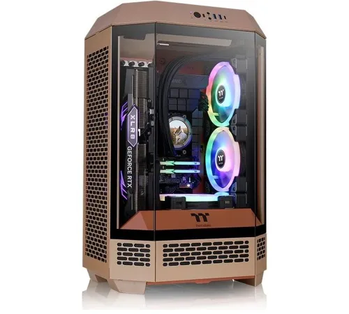 Корпус Thermaltake The Tower 300 Gravel без БП mATX 7x120mm 5x140mm 2xUSB3.0 audio bott PSU
