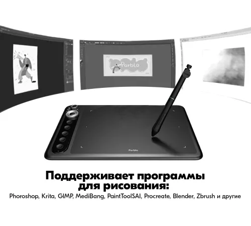 Графический планшет Parblo Intangbo X7 USB Type-C черный Графический планшет Parblo Intangbo X7 USB Type-C черный
