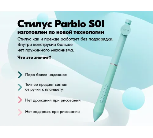 Графический планшет Parblo Intangbo X7 USB Type-C зеленый Графический планшет Parblo Intangbo X7 USB Type-C зеленый