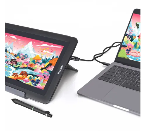 Графический планшет-монитор Parblo Coast12 Pro Gen 2 USB Type-C/USB/HDMI черный