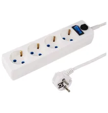 PROconnect (11-7228) Сетевой фильтр STANDARD 4 гнезда, 3м, 3х0,75мм?, с/з + автовыкл., белый