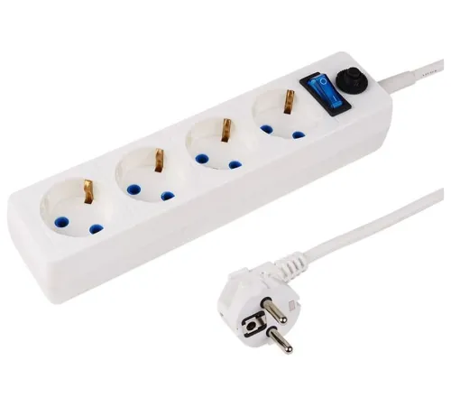 PROconnect (11-7228) Сетевой фильтр STANDARD 4 гнезда, 3м, 3х0,75мм?, с/з + автовыкл., белый