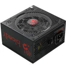 Блок питания Bloody ATX 750W BD-PS750G 80+ gold (20+4pin) APFC 120mm fan color LED 6xSATA Cab Manag RTL