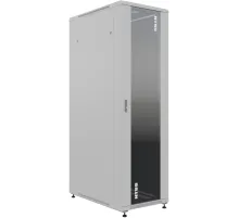 Шкаф серверный NTSS Премиум (NTSS-R47U60100GS) напольный 47U 600x1000мм пер.дв.стекл металл 900кг серый 2210мм IP20