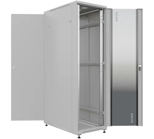 Шкаф серверный NTSS Премиум (NTSS-R47U60100GS) напольный 47U 600x1000мм пер.дв.стекл металл 900кг серый 2210мм IP20