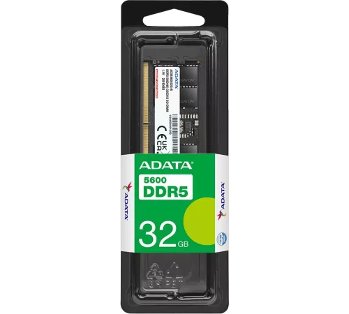 Память DDR5 32GB 5600MHz A-Data AD5S560032G-S RTL PC5-44800 CL46 SO-DIMM 262-pin 1.1В single rank Ret