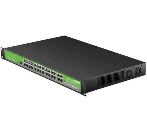 Коммутатор Digma DSW724G-4C-R (L2+) 24x1Гбит/с 4xКомбо(1000BASE-T/SFP) управляемый Коммутатор Digma DSW724G-4C-R (L2+) 24x1Гбит/с 4xКомбо(1000BASE-T/SFP) управляемый