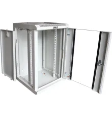 Шкаф коммутационный Lanmaster (TWT-CBW10G-6U-3X3-GY) настенный 6U 312x300мм пер.дв.стекл 30кг серый