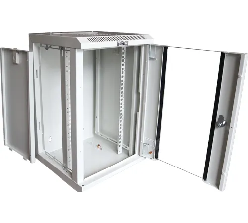 Шкаф коммутационный Lanmaster (TWT-CBW10G-6U-3X3-GY) настенный 6U 312x300мм пер.дв.стекл 30кг серый