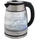 Чайник электрический Scarlett SC-EK27G40 1.8л. 1800Вт серебристый/черный корпус: стекло (EK27G40)