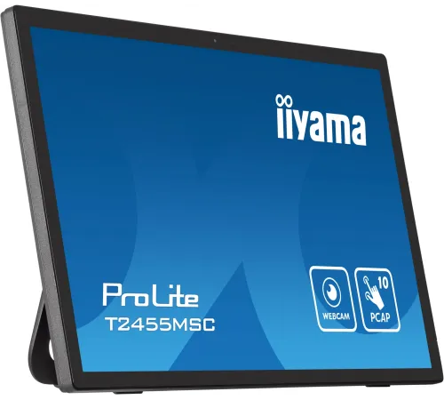 Монитор Iiyama 23.8" ProLite T2455MSC-B1 черный IPS LED 5ms 16:9 HDMI M/M глянцевая 1000:1 400cd 178гр/178гр 1920x1080 DP FHD USB Touch 4.4кг