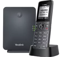 Система Yealink W71P DECT (база W70B+трубка W71H) до 10 SIP-аккаунтов, до 10 трубок на базу, до 20 вызовов ( W71P)