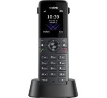 Трубка DECT Yealink W74H, экран 1.8", виброоповещение, FNR, BT, 3.5 mm, для W70B/W71P/W73P/W74P/W76P/W79P/W75/W80/W90 (W74H)