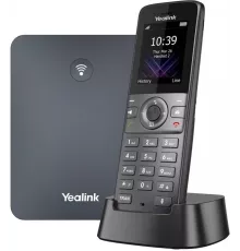 Система DECT Yealink W74P (база W70B+трубка W74H) до 10 SIP-аккаунтов, до 10 трубок на базу, до 20 вызовов (W74P)