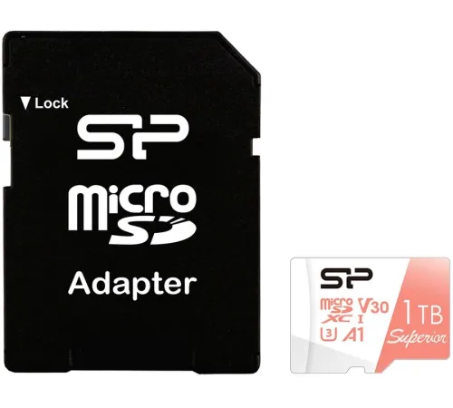Флеш карта microSD 1TB Silicon Power Superior A1 microSDXC Class 10 UHS-I U3 100/80 Mb/s (SD адаптер) Флеш карта microSD 1TB Silicon Power Superior A1 microSDXC Class 10 UHS-I U3 100/80 Mb/s (SD адаптер)
