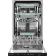 Посудомоечная машина встраив. Weissgauff BDW 4160 Real Touch DC Inverter Timer Floor 2100Вт узкая