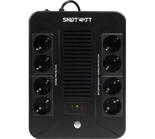 Источник бесперебойного питания Smartwatt Safe pro 360Вт 600ВА черный Источник бесперебойного питания Smartwatt Safe pro 360Вт 600ВА черный