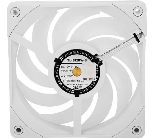Вентилятор Thermalright TL-B12RW-S ARGB белый 4-pin 28.1dB Ret