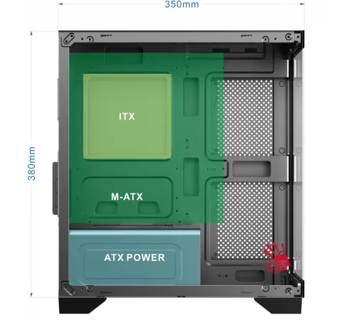 Корпус Bloody BD-CC103 белый без БП mATX 7x120mm 1xUSB2.0 1xUSB3.0 audio bott PSU Корпус Bloody BD-CC103 белый без БП mATX 7x120mm 1xUSB2.0 1xUSB3.0 audio bott PSU