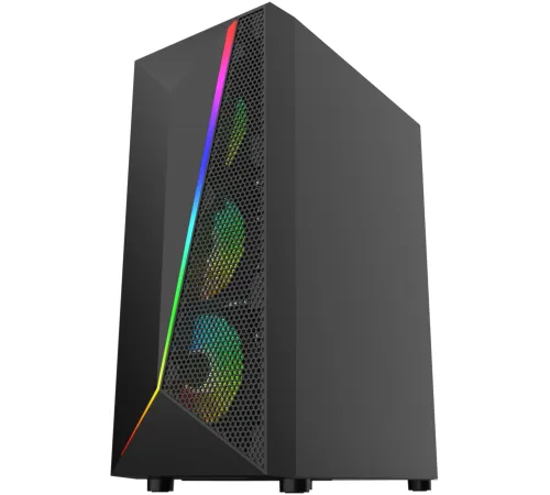 Корпус Bloody BD-CC106F черный без БП ATX 4x120mm 1xUSB2.0 1xUSB3.0 audio bott PSU