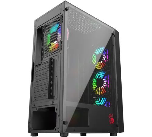 Корпус Bloody BD-CC106F черный без БП ATX 4x120mm 1xUSB2.0 1xUSB3.0 audio bott PSU