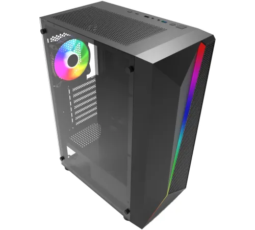 Корпус Bloody BD-CC106F черный без БП ATX 4x120mm 1xUSB2.0 1xUSB3.0 audio bott PSU
