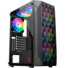 Корпус Bloody BD-CC107F черный без БП ATX 4x120mm 1xUSB3.0 audio bott PSU