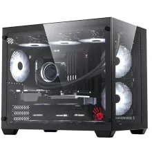 Корпус Bloody BD-CC108 черный без БП mATX 9x120mm 2xUSB3.0 audio bott PSU