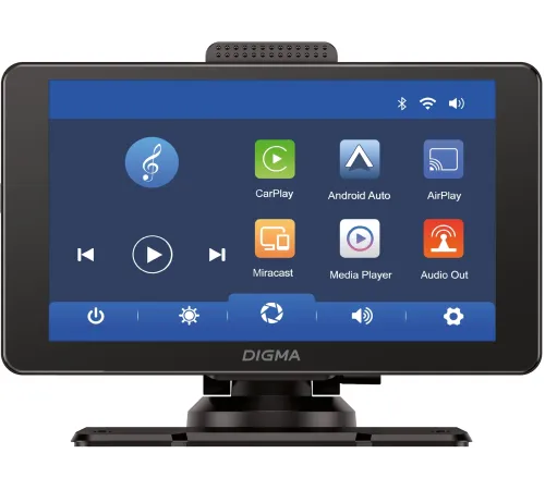Автомобильный монитор Digma Smart Play 600, BT, Wi-Fi, CarPlay, Android auto 7" 600x1024 Автомобильный монитор Digma Smart Play 600, BT, Wi-Fi, CarPlay, Android auto 7" 600x1024