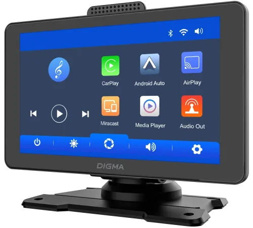 Автомобильный монитор Digma Smart Play 600, BT, Wi-Fi, CarPlay, Android auto 7" 600x1024 Автомобильный монитор Digma Smart Play 600, BT, Wi-Fi, CarPlay, Android auto 7" 600x1024
