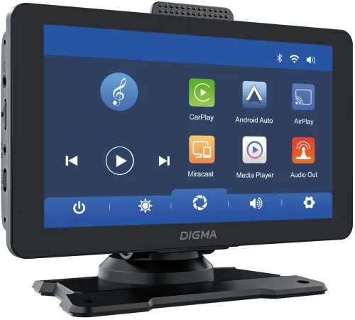 Автомобильный монитор Digma Smart Play 600, BT, Wi-Fi, CarPlay, Android auto 7" 600x1024 Автомобильный монитор Digma Smart Play 600, BT, Wi-Fi, CarPlay, Android auto 7" 600x1024