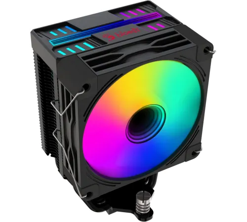 Устройство охлаждения(кулер) Bloody BD-AC150-ARGB1 ARGB Soc-AM5/AM4/1151/1200/2066/1700 черный 4-pin 11-23dB Al+Cu LCD 150W 365gr Ret (BD-AC150-ARGB1-BK)