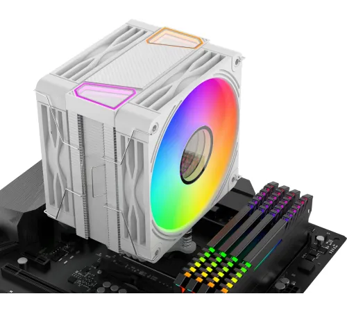 Устройство охлаждения(кулер) Bloody BD-AC230-ARGB1 ARGB Soc-AM5/AM4/1151/1200/2066/1700 белый 4-pin 22-32dB Al+Cu LCD 230W 715gr Ret (BD-AC230-ARGB1-WH) Устройство охлаждения(кулер) Bloody BD-AC230-ARGB1 ARGB Soc-AM5/AM4/1151/1200/2066/1700 белый 4-pin 22-32dB Al+Cu LCD 230W 715gr Ret (BD-AC230-ARGB1-WH)