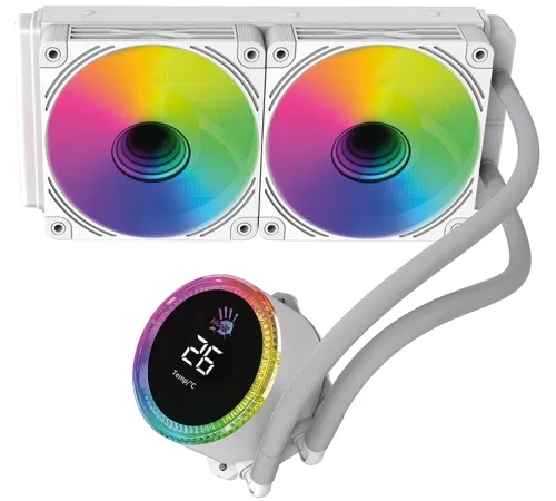 Система водяного охлаждения Bloody BD-LC240ARGB2 ARGB Soc-AM5/AM4/1151/1200/2066/1700 белый 4-pin 22-35dB Al+Cu 260W 1100gr Ret (BD-LC240ARGB2-WH) Система водяного охлаждения Bloody BD-LC240ARGB2 ARGB Soc-AM5/AM4/1151/1200/2066/1700 белый 4-pin 22-35dB Al+Cu 260W 1100gr Ret (BD-LC240ARGB2-WH)
