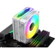 Устройство охлаждения(кулер) Bloody BD-AC205-ARGB1 ARGB Soc-AM5/AM4/1151/1200/2066/1700 белый 4-pin 14-26dB Al+Cu LCD 205W 513gr Ret (BD-AC205-ARGB1-WH)