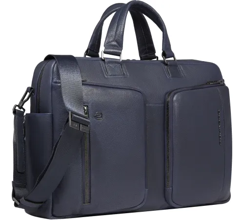 Деловая сумка Piquadro Cronus CA6025S134/BLU с отделением для ноутбука синий натур.кожа Деловая сумка Piquadro Cronus CA6025S134/BLU с отделением для ноутбука синий натур.кожа