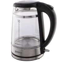 Чайник электрический Gorenje K17GDW 1.7л. 2200Вт черный корпус: металл/пластик