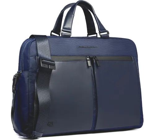 Деловая сумка Piquadro Orion CA6624S136/BLU с отделением для ноутбука синий ткань/натур.кожа Деловая сумка Piquadro Orion CA6624S136/BLU с отделением для ноутбука синий ткань/натур.кожа