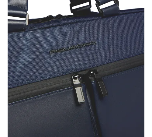 Деловая сумка Piquadro Orion CA6624S136/BLU с отделением для ноутбука синий ткань/натур.кожа Деловая сумка Piquadro Orion CA6624S136/BLU с отделением для ноутбука синий ткань/натур.кожа