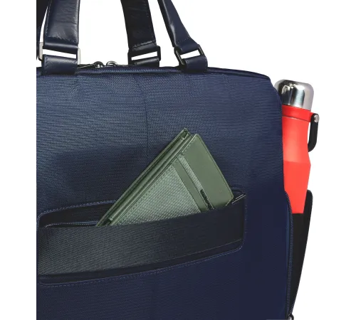 Деловая сумка Piquadro Orion CA6624S136/BLU с отделением для ноутбука синий ткань/натур.кожа Деловая сумка Piquadro Orion CA6624S136/BLU с отделением для ноутбука синий ткань/натур.кожа