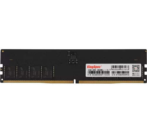 Память DDR5 32GB 4800MHz Kingspec KS4800D5P11032G RTL PC5-38400 CL40 DIMM 288-pin 1.1В single rank Ret