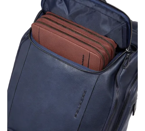 Рюкзак мужской Piquadro Cronus CA6689S134/BLU синий кожа Рюкзак мужской Piquadro Cronus CA6689S134/BLU синий кожа