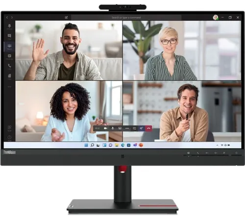 Монитор Lenovo 27" ThinkVision T27hv-30 черный IPS LED 4ms 16:9 HDMI M/M Cam матовая HAS Piv 1000:1 300cd 178гр/178гр 2560x1440 75Hz DP 2K USB 7.9кг